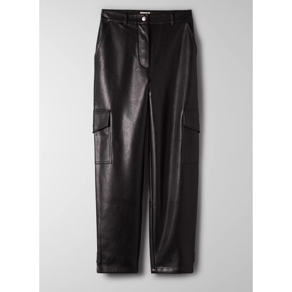 Aritzia Wilfred Vegan Leather Cargo Pant, High Waisted - Picture 5 of 15